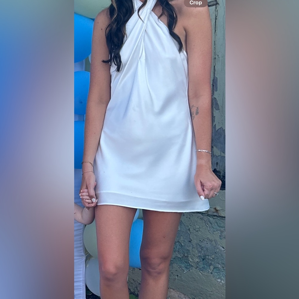 Show Me Your MuMu White Backless Dress
